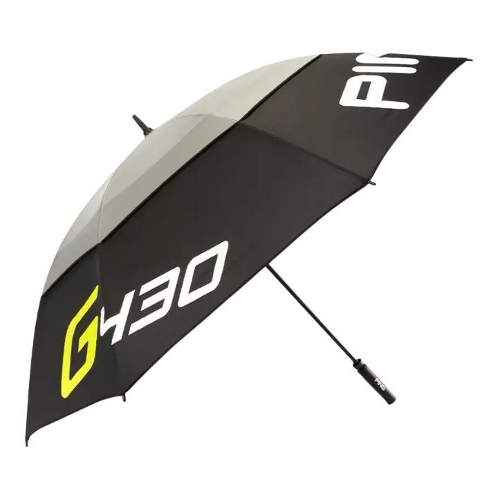PARAPLUIE PING - G LE 3 UMBRELLA BLACK IRON NEON YELLOW - Golf Passion