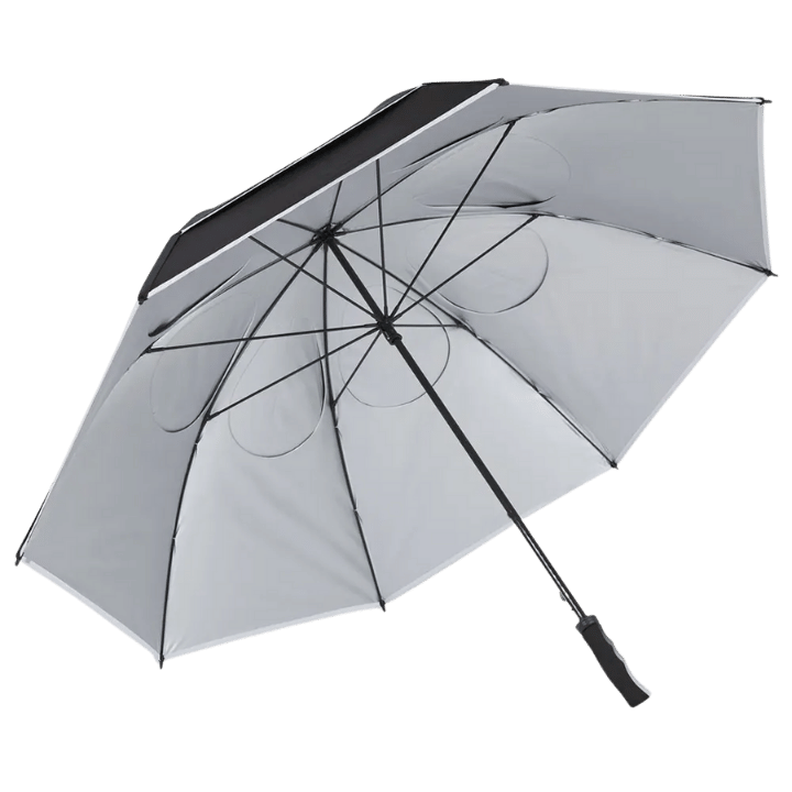 PARAPLUIE TITLEIST - TOUR DOUBLE CANOPY BLACK WHITE - Golf Passion