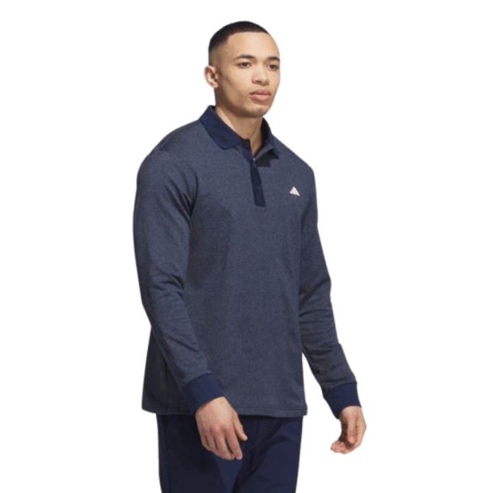POLO ADIDAS - ESSENTIAL LONG SLEEVE COLLEGIATE NAVY - Golf Passion