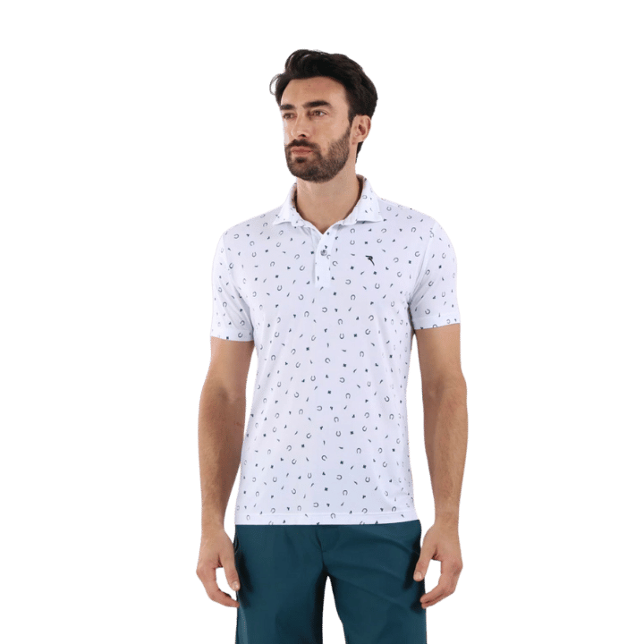 POLO CHERVO - ALBERGO BLANC IMPRIME CHANCE - Golf Passion
