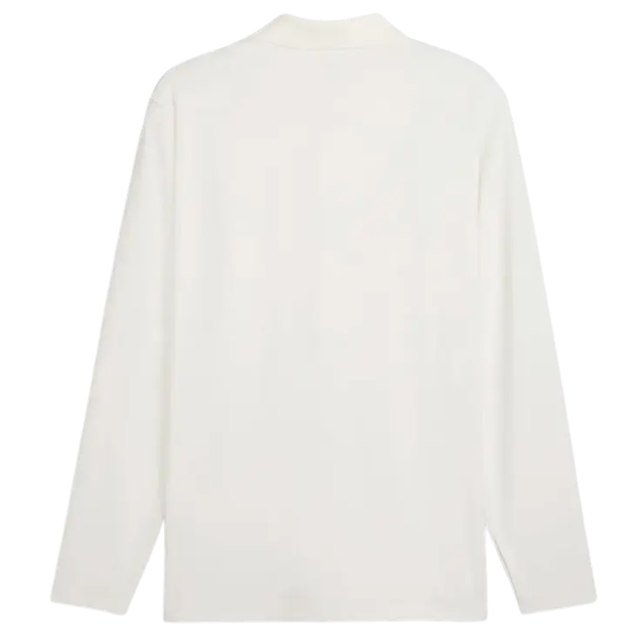 Polo de golf homme Puma Cloudspun Midweight LS - vue de dos à plat | #color_blanc