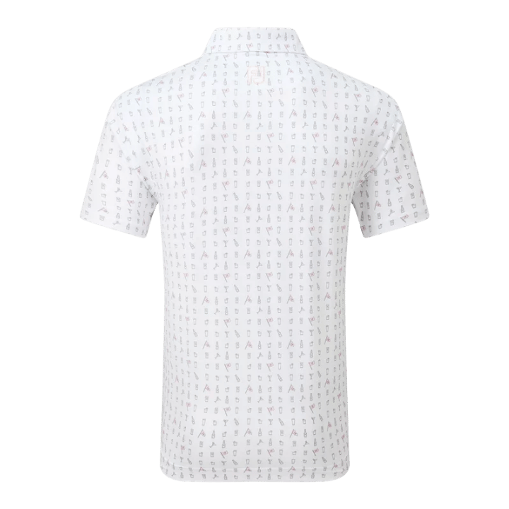 POLO FOOTJOY - 19th Hole en fil d'Ecosse Blanc - Golf Passion