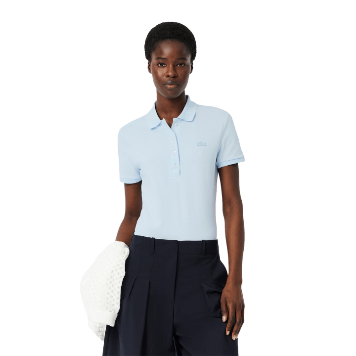 POLO LACOSTE - L.12.D SLIM FIT BLEU CIEL - Golf Passion