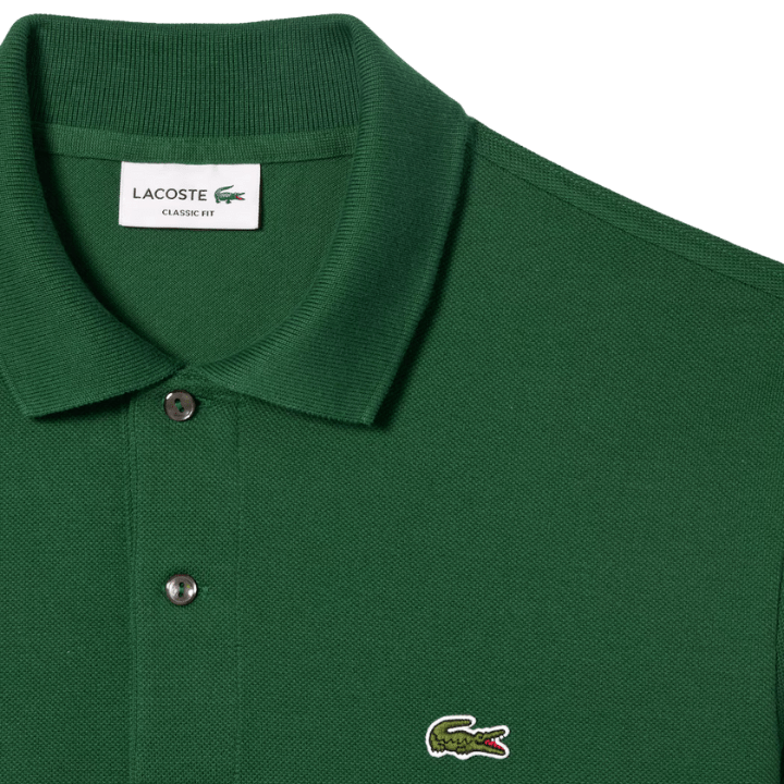 POLO LACOSTE - ORIGINAL L.12.12 COTON VERT FONCÉ - Golf Passion