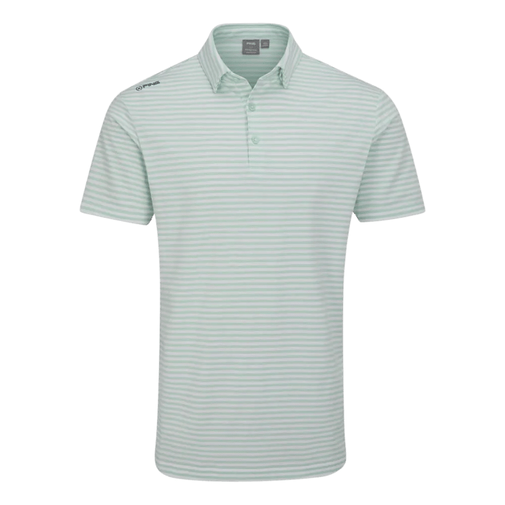 POLO PING - OWAIN VERT BLANC - Golf Passion