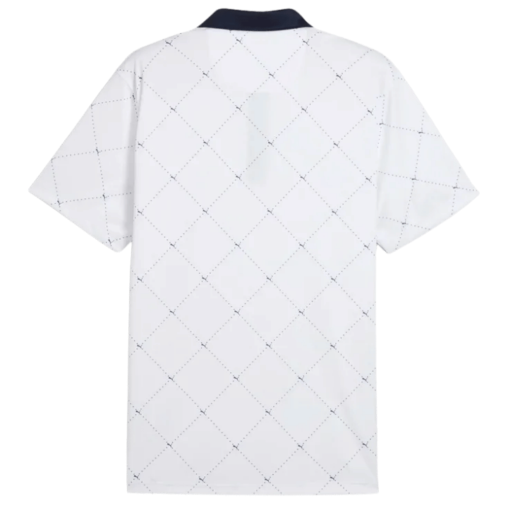 POLO PUMA - PURE 2.0 ARGYLE BLANC BLEU MARINE - Golf Passion