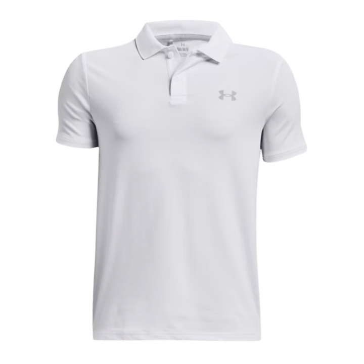 POLO UNDER ARMOUR - MATCHPLAY BLANC GRIS - Golf Passion