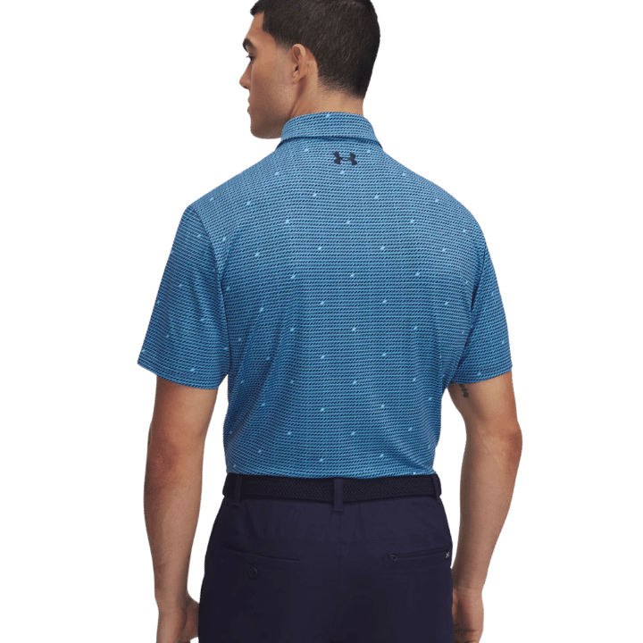 POLO UNDER ARMOUR - PLAYOFF 3.0 PRINTED BLUE STREAM - Golf Passion