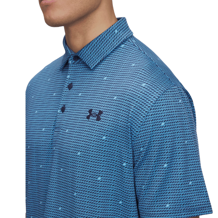 POLO UNDER ARMOUR - PLAYOFF 3.0 PRINTED BLUE STREAM - Golf Passion