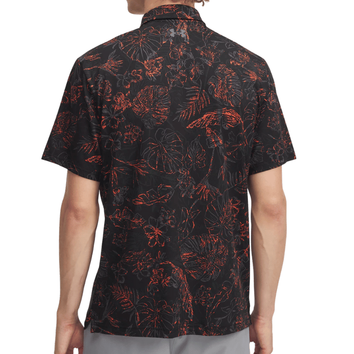 POLO UNDER ARMOUR PLAYOFF 3.0 PRINTED NOIR ROUGE GRIS - Golf Passion