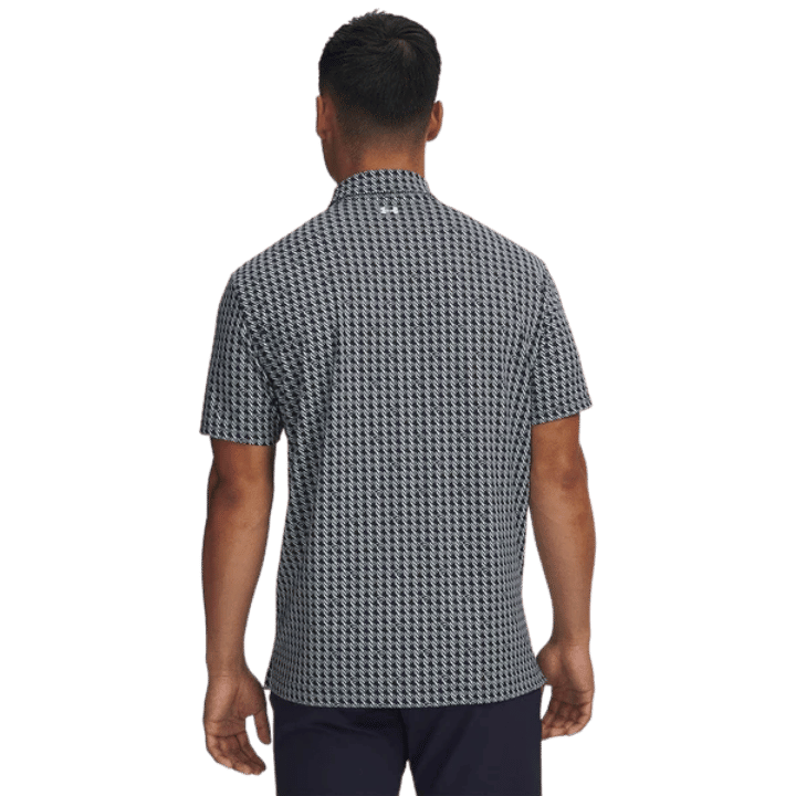 POLO UNDER ARMOUR - T2G HOUDSTOOTH DEUCES MIDNIGHT NAVY ENAMEL BLUE - Under Armour - Golf Passion