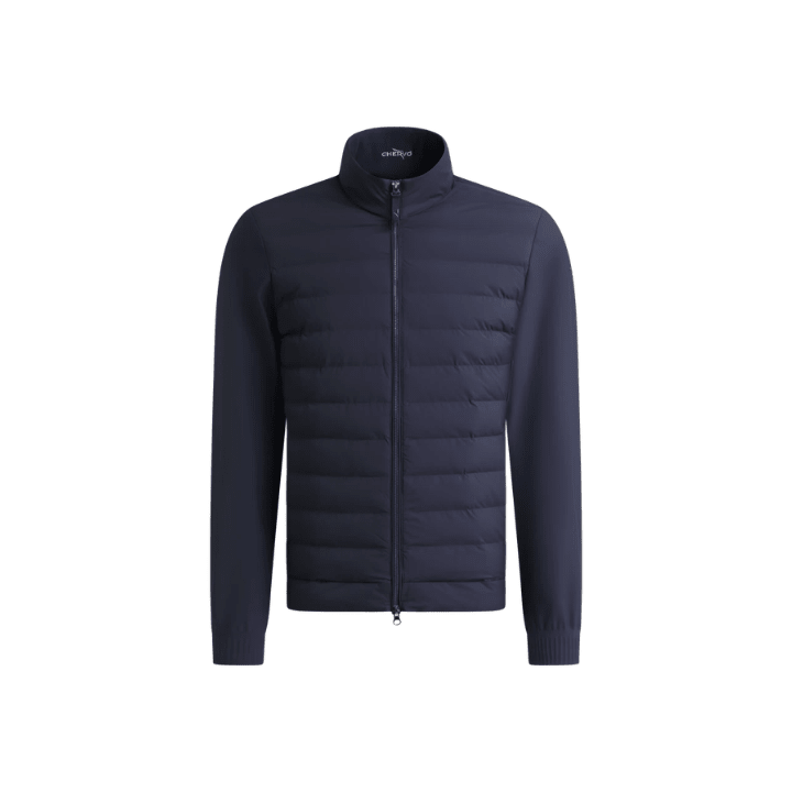 Pull de golf homme Chervo Michey - vue de face à plat | #color_marine