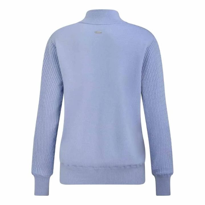 Pull de golf homme PING Pamela - vue de dos à plat | #color_violet
