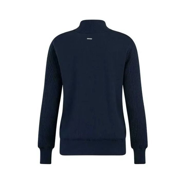Pull de golf homme PING Pamela - vue de dos à plat | #color_bleu-fonce