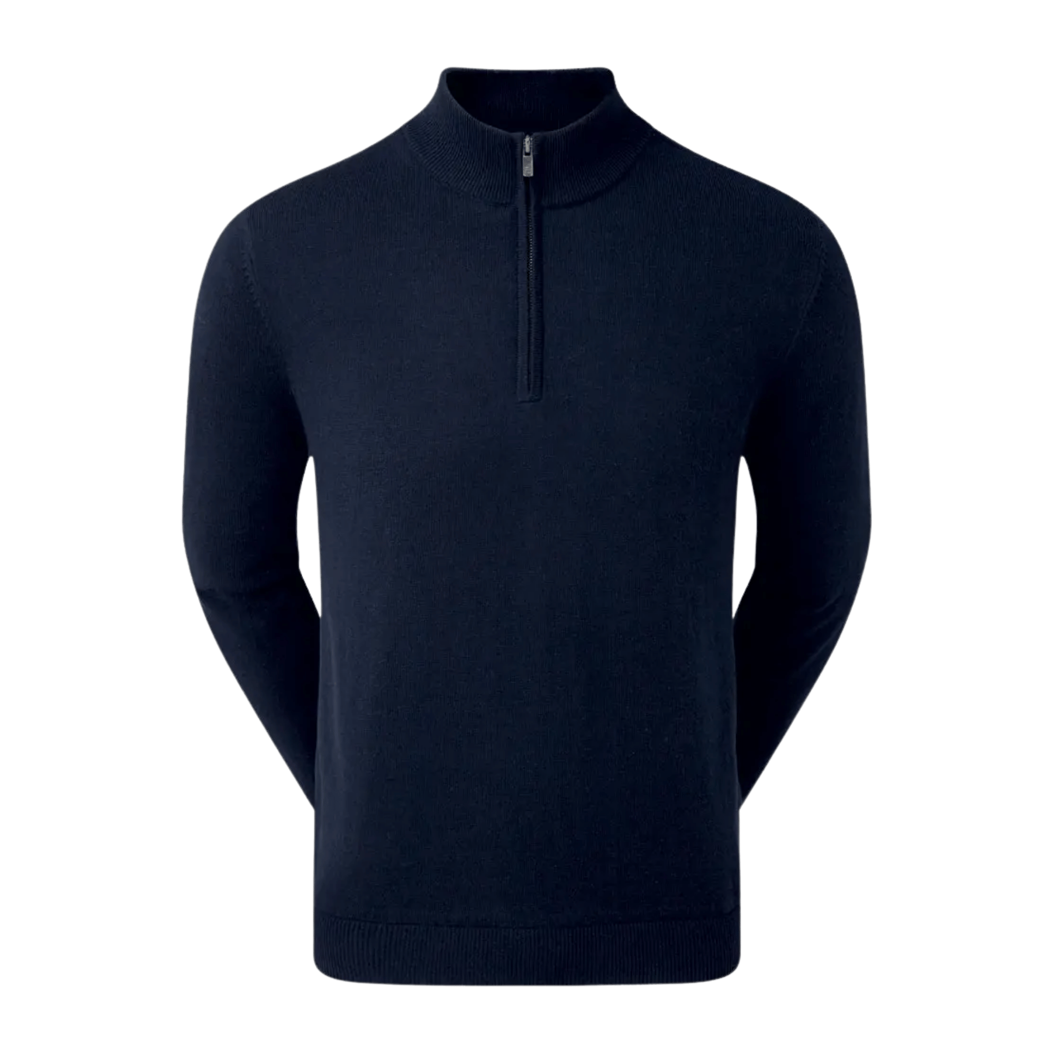 PULLOVER FOOTJOY - WOOL BLEND LINED 1/2 ZIP BLEU MARINE - Golf Passion