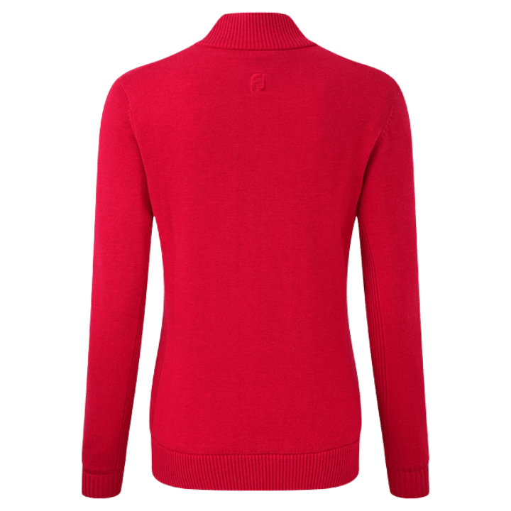 PULLS & SWEATS FOOTJOY - WMNS FULL ZIP LINED POVER RED - Golf Passion