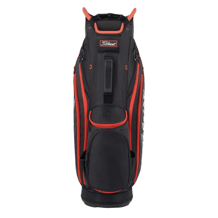 SAC CHARIOT - CART 14 BLACK BLACK RED - Golf Passion