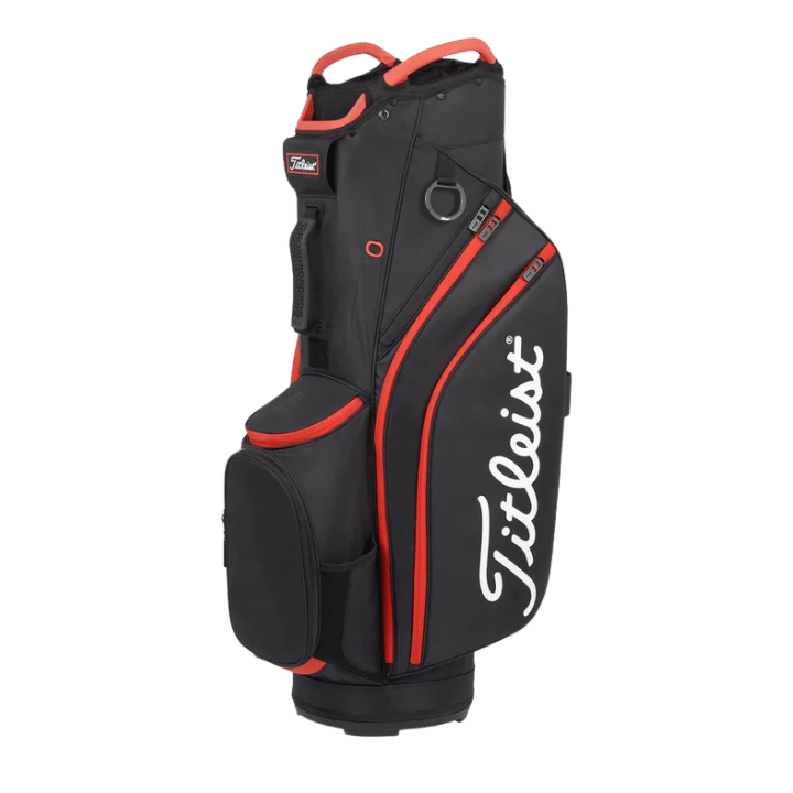SAC CHARIOT - CART 14 BLACK BLACK RED - Golf Passion