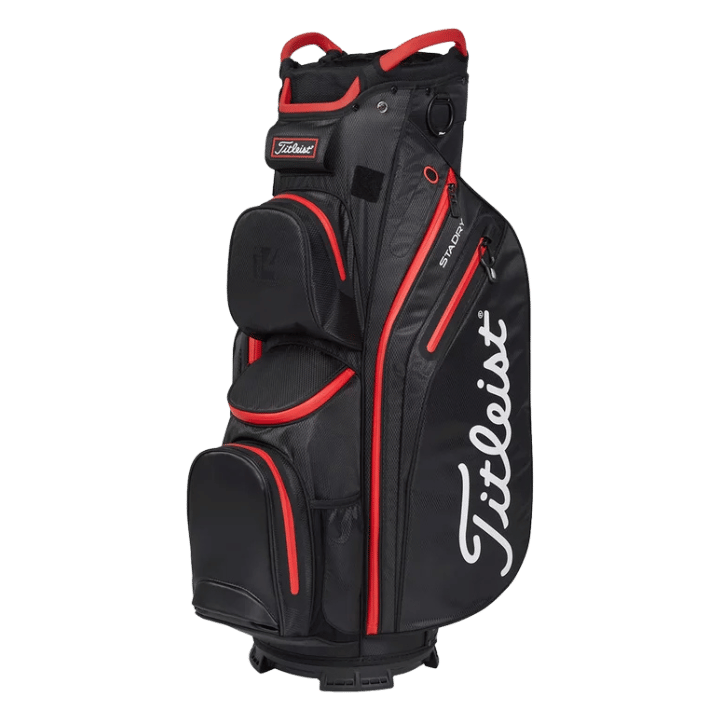 SAC CHARIOT - CART 14 STADRY BLACK BLACK RED - Golf Passion