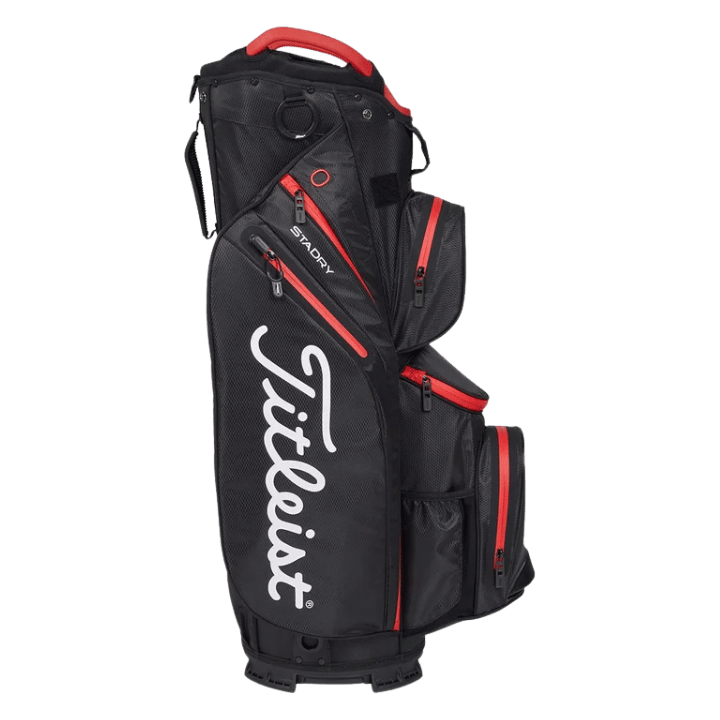 SAC CHARIOT - CART 14 STADRY BLACK BLACK RED - Golf Passion