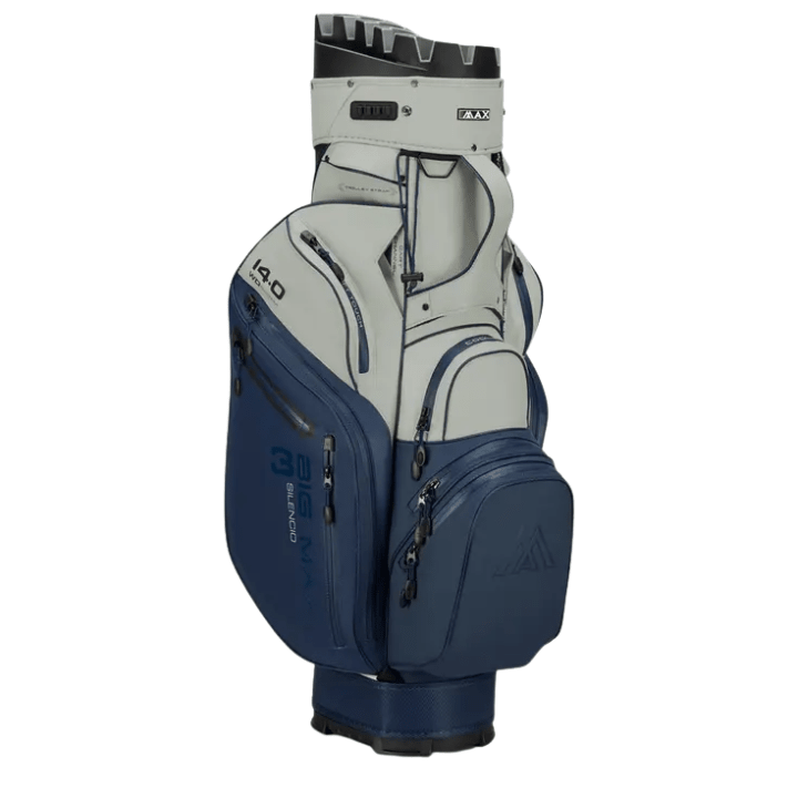 Sac chariot de golf BIG MAX Drilite Silencio 3 - séparateur supérieur | #color_marine/blanc