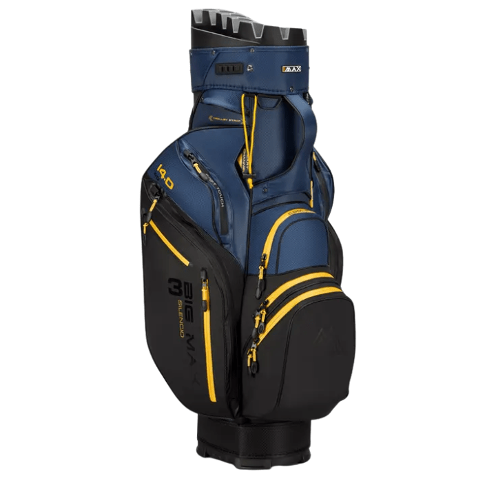 Sac chariot de golf BIG MAX Drilite Silencio 3 - séparateur supérieur | #color_noir/marine/corn