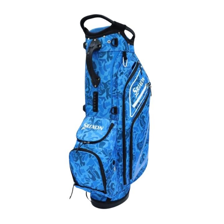 Sac trépied de golf Srixon Bag Bleu Camo - vue trois quarts | #color_bleu/camo