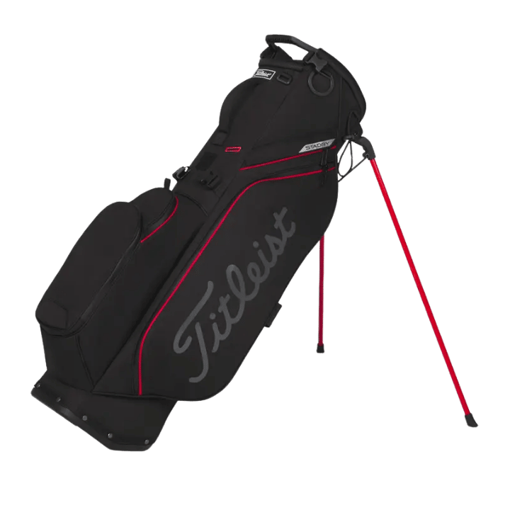Sac de golf trépied | #color_noir-rouge-graphite