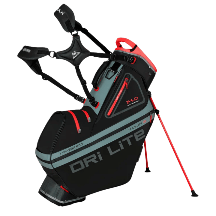 Sac de golf trépied | #color_noir-anthracite-rouge