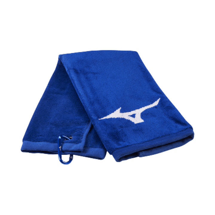 SERVIETTE MIZUNO - TRI FOLD TOWEL BLEU BLANC - Golf Passion