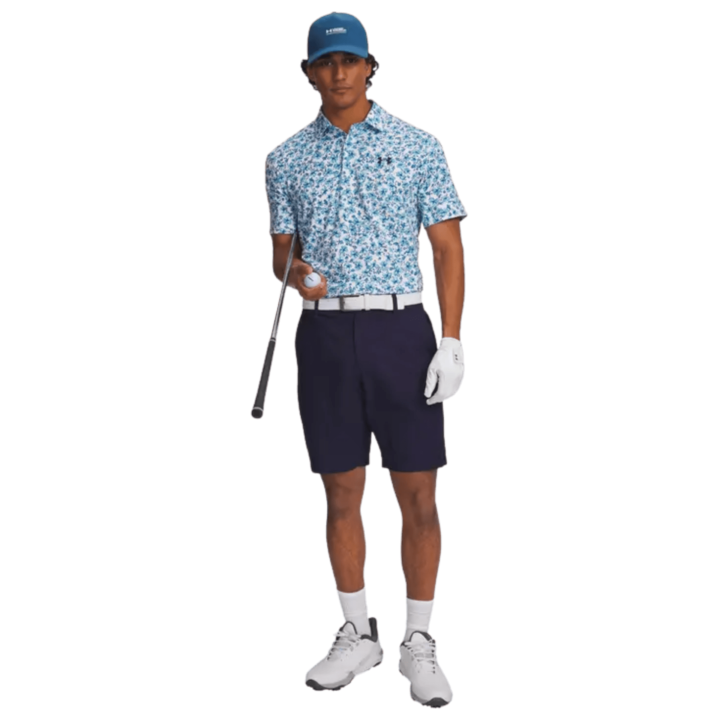 SHORT UNDER ARMOUR - DRIVE TAPERED MIDNIGHT NAVY HALO GRAY - Under Armour - Golf Passion