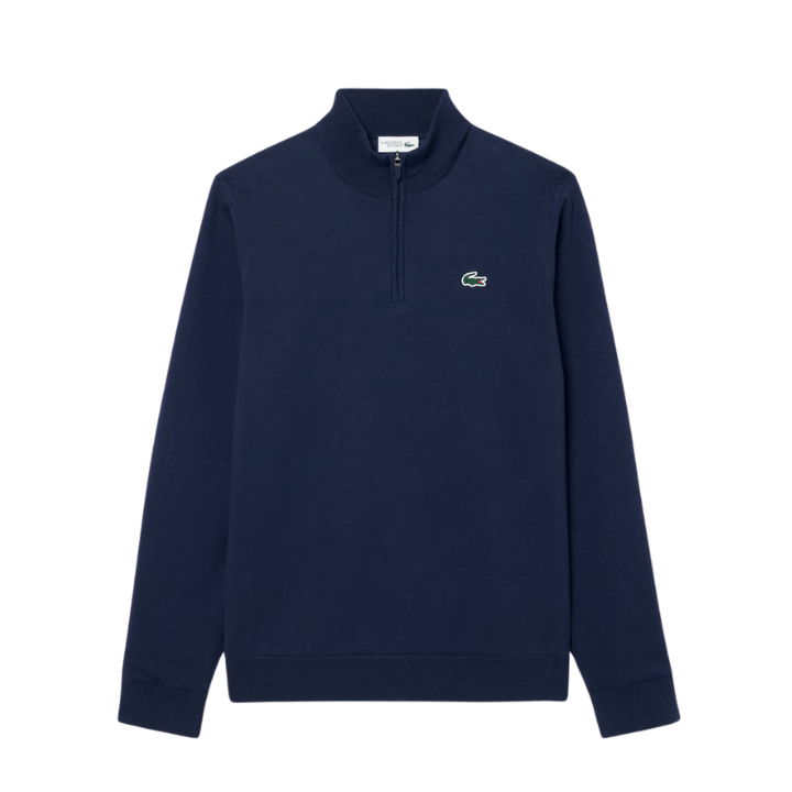 SWEAT LACOSTE - TRICOT BLEU MARINE - Golf Passion