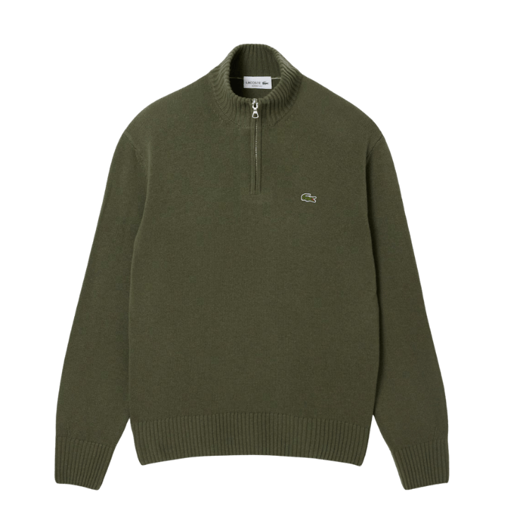 SWEAT LACOSTE - TRICOT OLIVE - Golf Passion