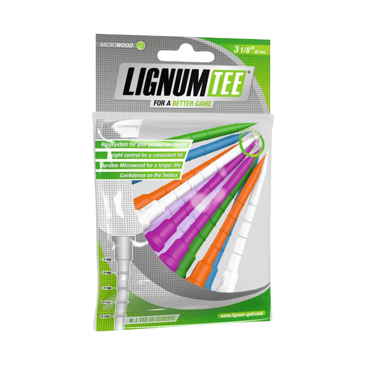 TEE LIGNUM - MULTICOLORES 72MM (x12) - Golf Passion