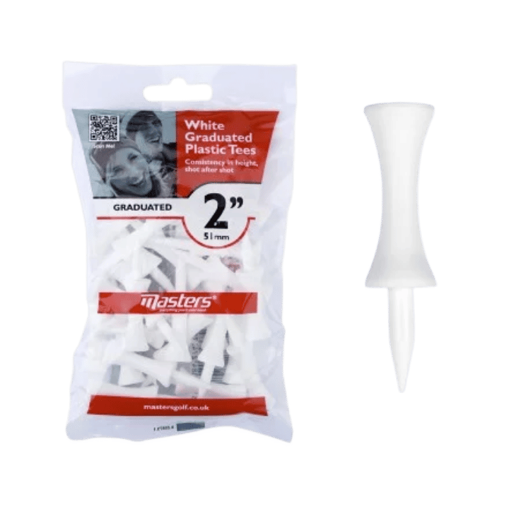 TEE MASTER - ÉTAGE WHITE 50MM (x25) - Golf Passion