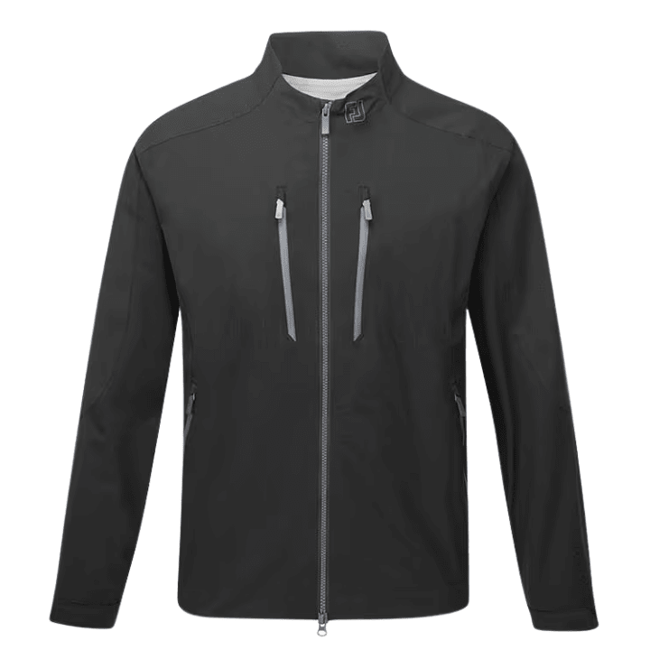 Veste de pluie de golf homme Footjoy Hydro Innovation - vue de face produit seul | #color_noir