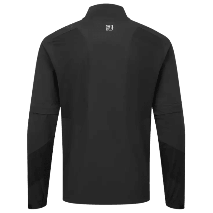 Veste de pluie de golf homme Footjoy Hydrolite X Rain Shirt - vue de dos produit seul | #color_noir