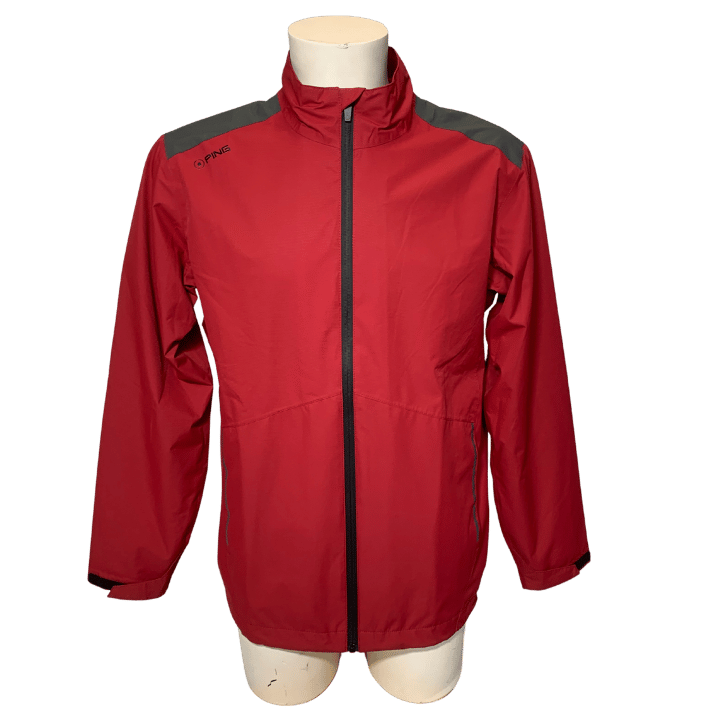 VESTE DE PLUIE PING - VENT SENSORDRY ROUGE NOIR - Golf Passion