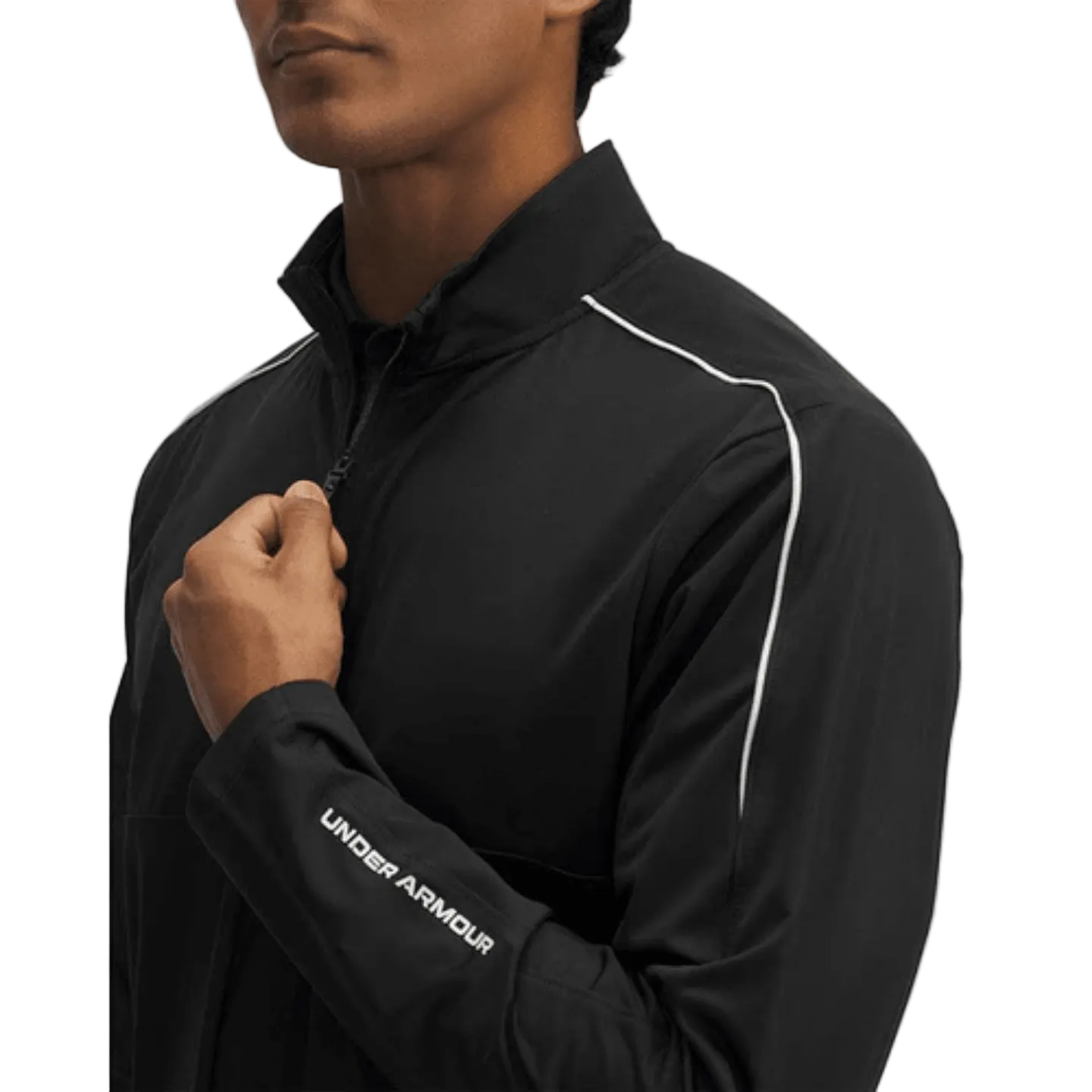 VESTE DE PLUIE - UNDER ARMOUR DRIVE WIND HALF ZIP NOIR BLANC - Under Armour - Golf Passion