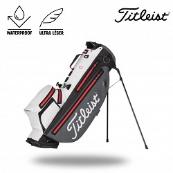 TITLEIST - SAC ÉTANCHE PLAYERS 4+ STADRY CHARCOAL/WHITE/RED