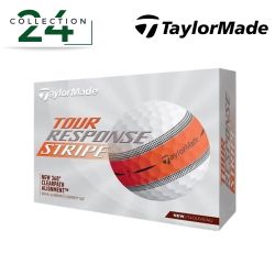 TAYLOR MADE - BALLES - Tour Response Stripe Orange (douzaine)