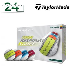 TAYLOR MADE - BALLES - Tour Response Stripe Multi (douzaine)
