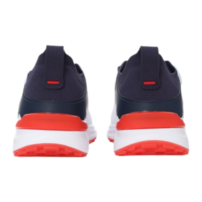 CHAUSSURES SANS CRAMPON PUMA IGNITE JPX DISC BLANC MARINE ROUGE