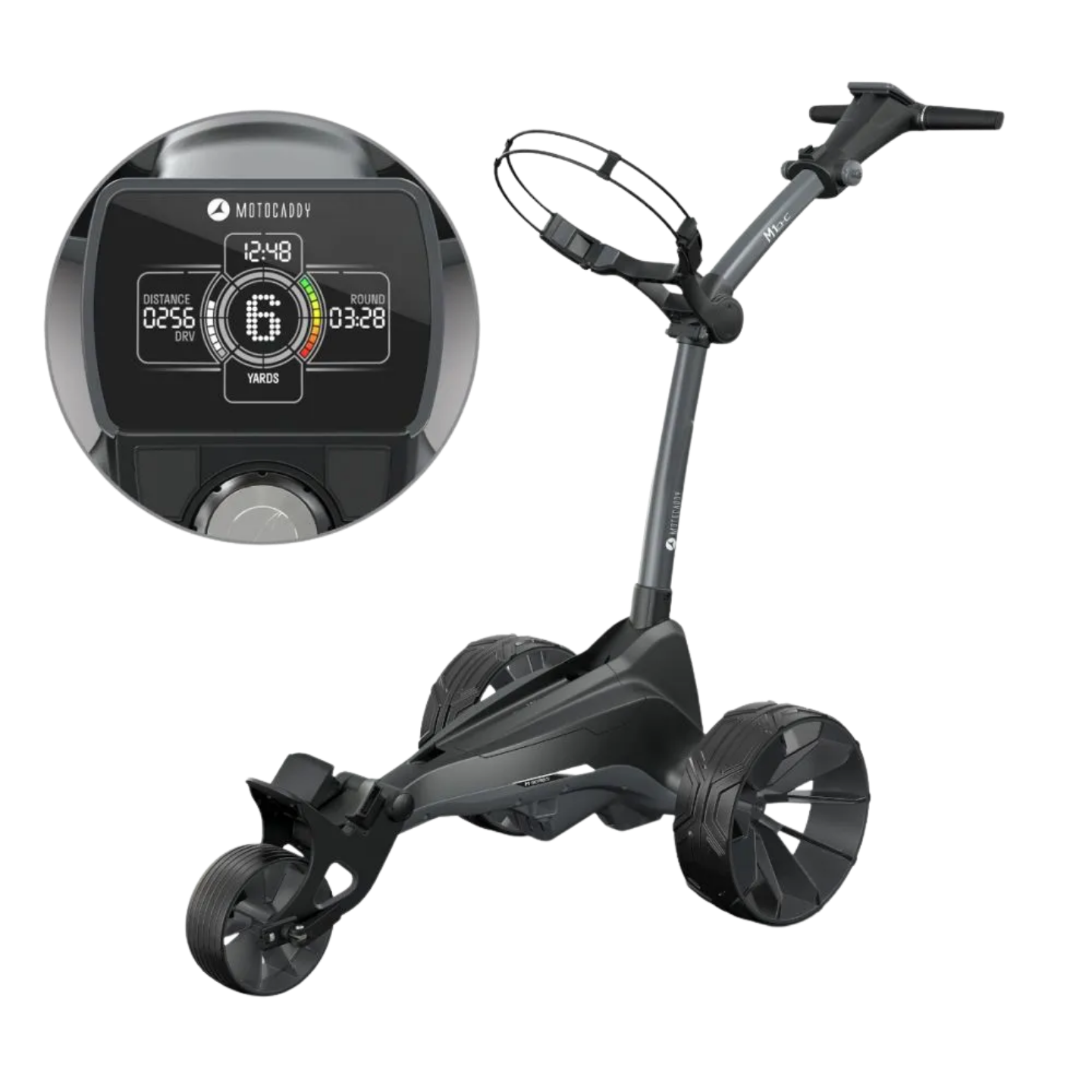 Chariot électrique golf compact | Motocaddy M1 DHC 2026