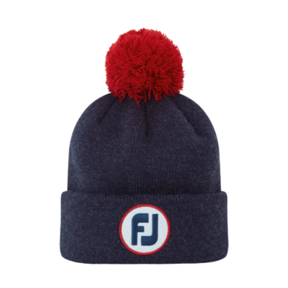 BONNET FOOTJOY FJ SOLID POM POM - HEATHER NAVY