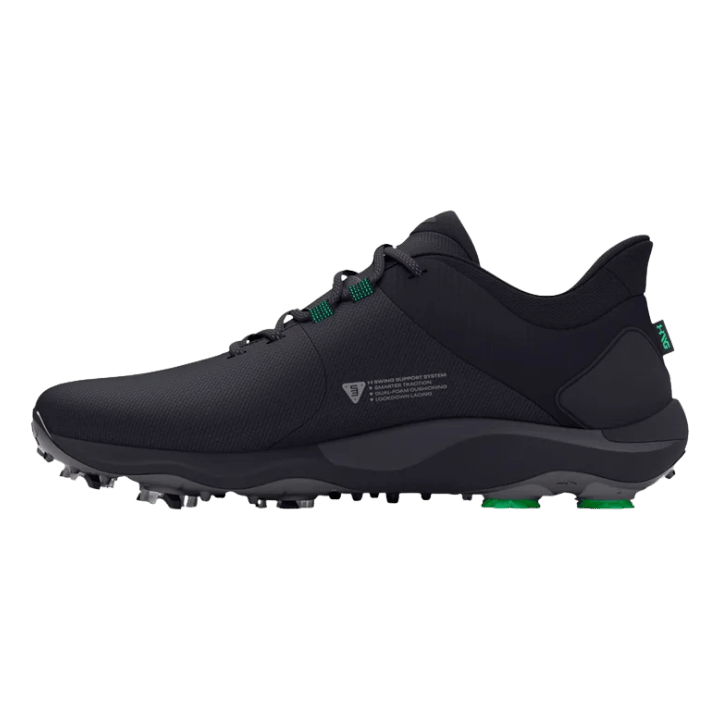 CHAUSSURE AVEC CRAMPONS UNDER ARMOUR - DRIVO PRO HOVR NOIR ACIER