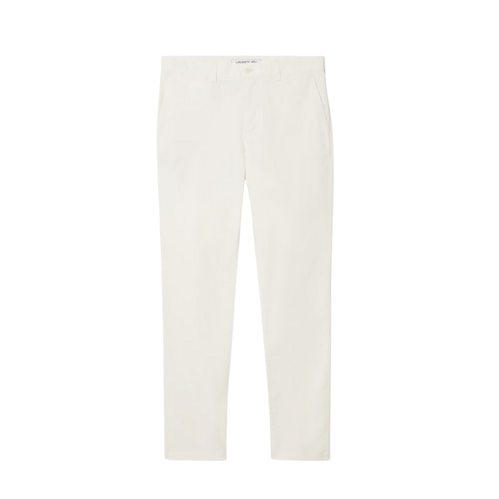 PANTALON LACOSTE - CHINO SLIM COTON STRETCH BANC CASSÉ