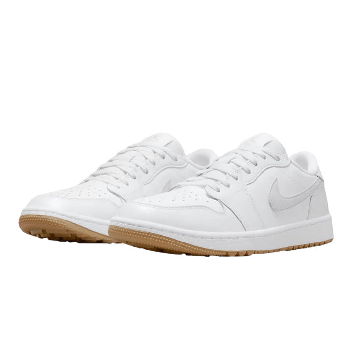 AIR JORDAN 1 LOG WHITE PURE PLATINUM BROWN - Golf Passion