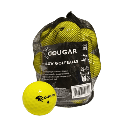 BALLE COUGAR - GOLFBALL JAUNE - Cougar - Golf Passion