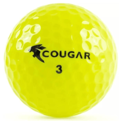 BALLE COUGAR - GOLFBALL JAUNE - Cougar - Golf Passion